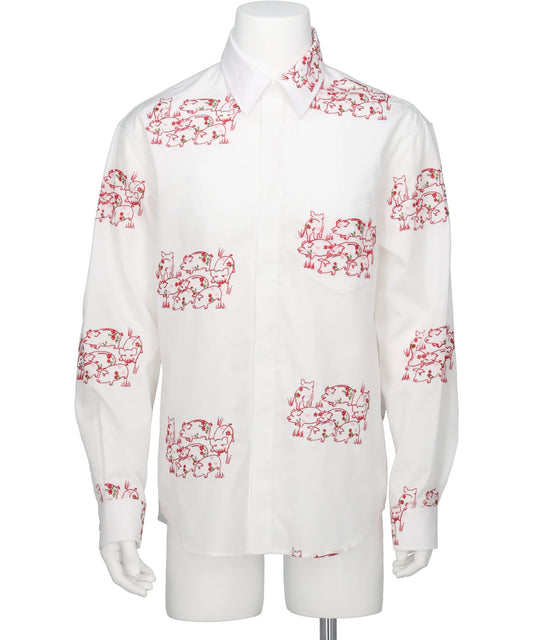 Simone Rocha(シモーネロシャ) 2026SS CLASSIC CONCEALED BUTTON SHIRT 96761059001