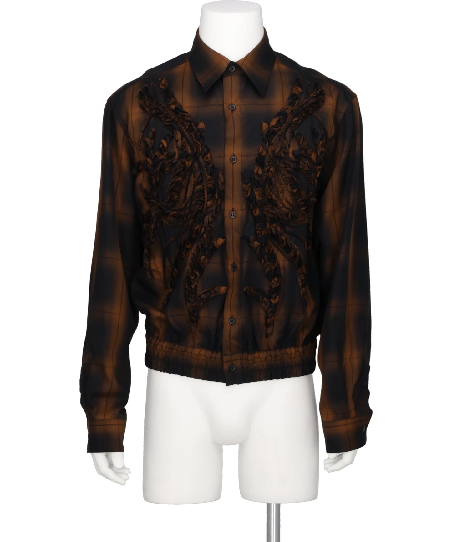 TAAKK(ターク) EMBROIDERED BLOUSON SHIRT