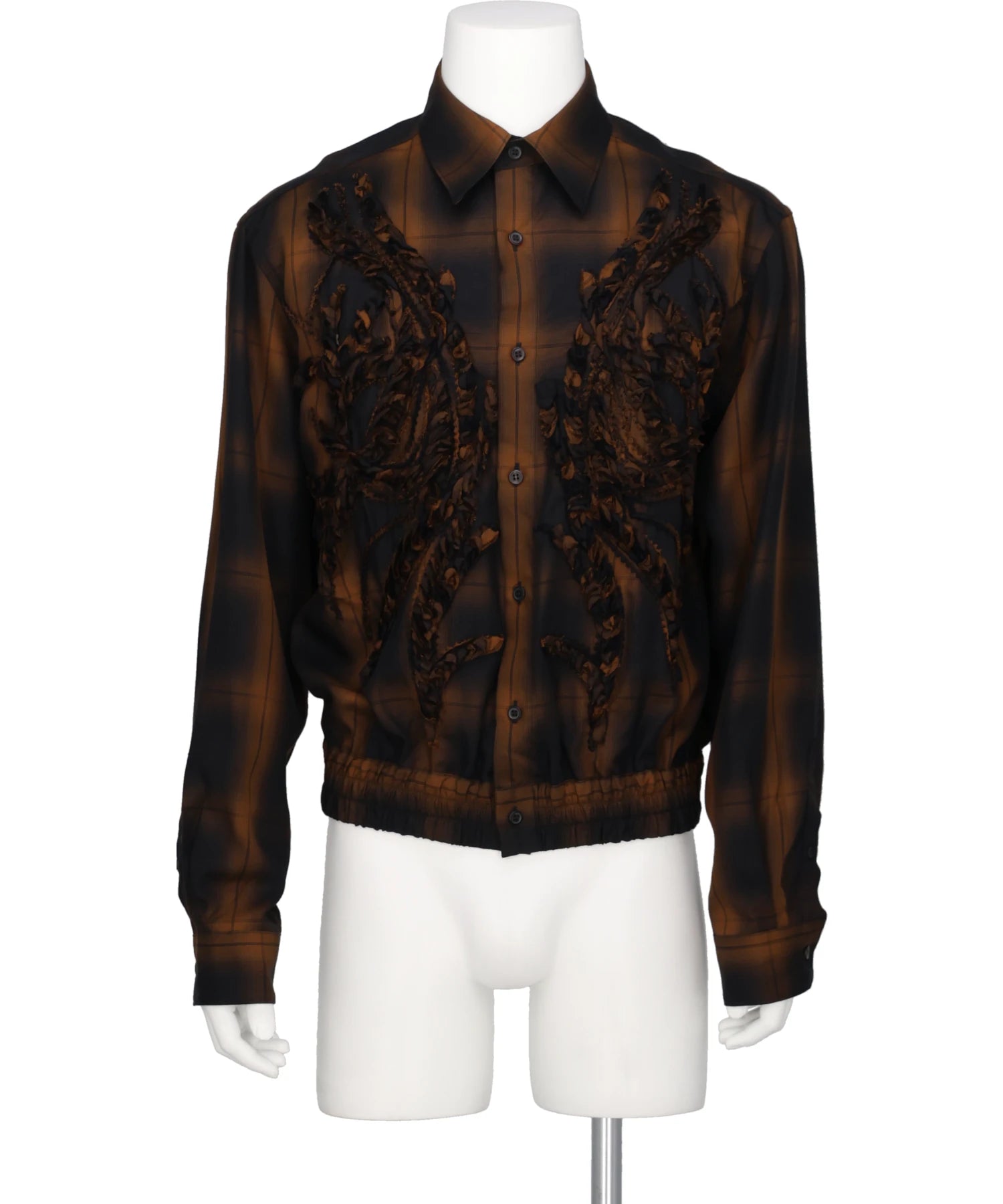 TAAKK(ターク) EMBROIDERED BLOUSON SHIRT