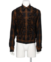 TAAKK(ターク) EMBROIDERED BLOUSON SHIRT