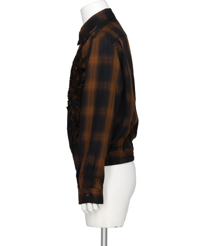EMBROIDERED BLOUSON SHIRT