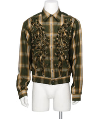TAAKK(ターク) EMBROIDERED BLOUSON SHIRT