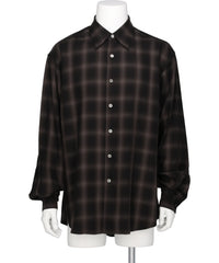 YOKE(ヨーク) OMBRE PLAID REGULAR COLLAR SHIRT