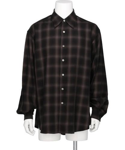 YOKE(ヨーク) OMBRE PLAID REGULAR COLLAR SHIRT