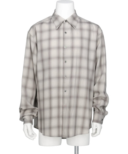 YOKE(ヨーク)OMBRE PLAID REGULAR COLLAR SHIRT