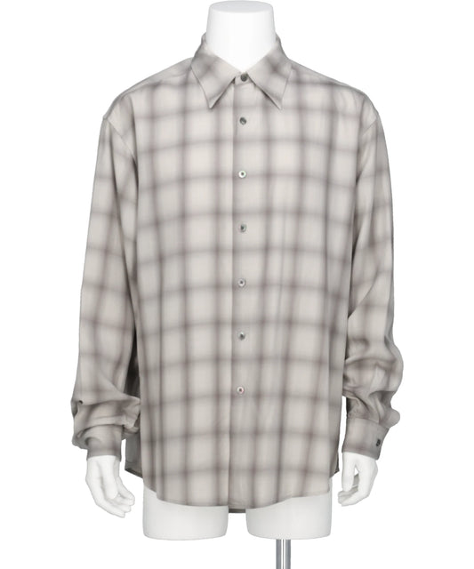 YOKE(ヨーク)OMBRE PLAID REGULAR COLLAR SHIRT