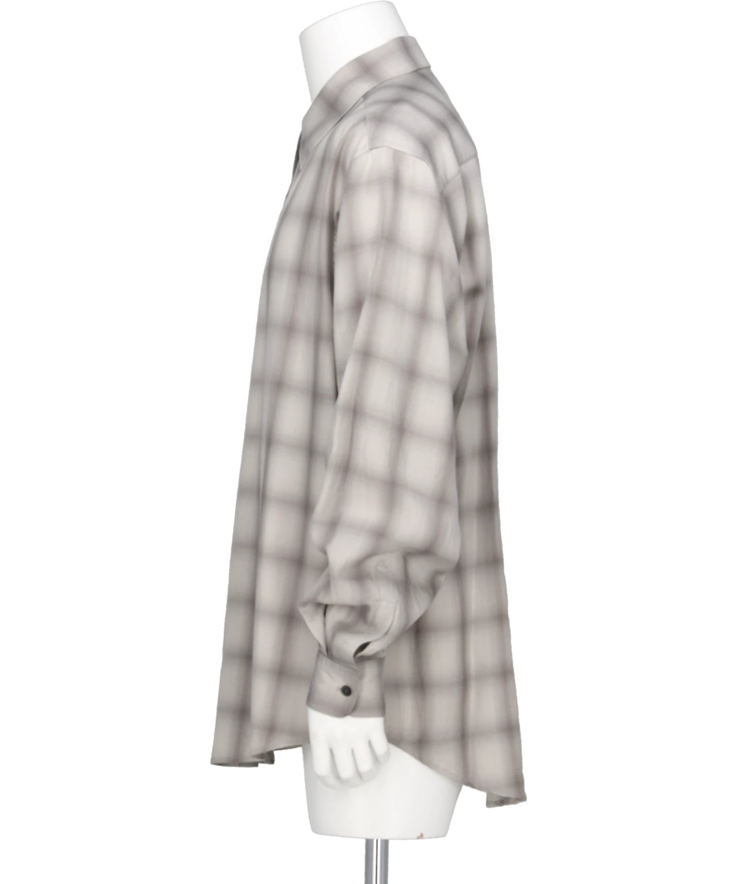 OMBRE PLAID REGULAR COLLAR SHIRT