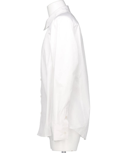 STRUCTURED SHOULDERS POPLIN SHIRT