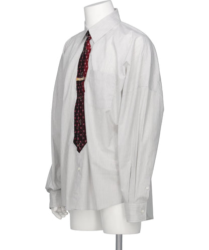 TROMPE L’OEIL TIE EMBROIDERY SHIRT