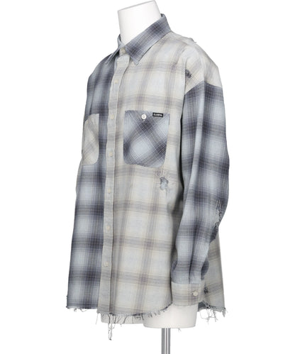 REPAIRED CRAZY CHECKED SHIRT