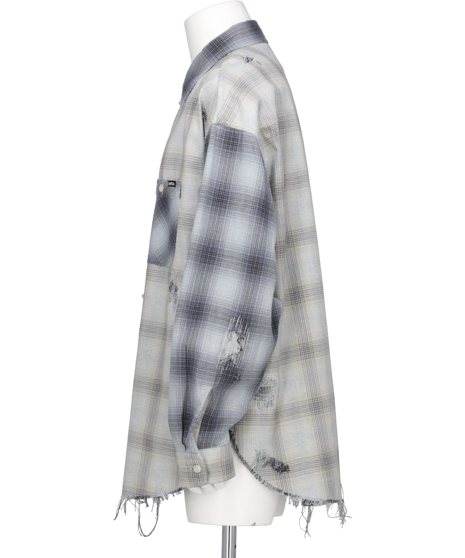 KAMIYA(カミヤ) 2026SS REPAIRED CRAZY CHECKED SHIRT G16SH052 KAMIYA(カミヤ) 2026SS REPAIRED CRAZY CHECKED SHIRT G16SH052