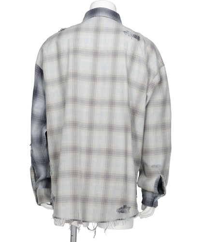 REPAIRED CRAZY CHECKED SHIRT