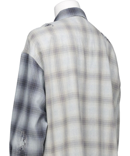 REPAIRED CRAZY CHECKED SHIRT