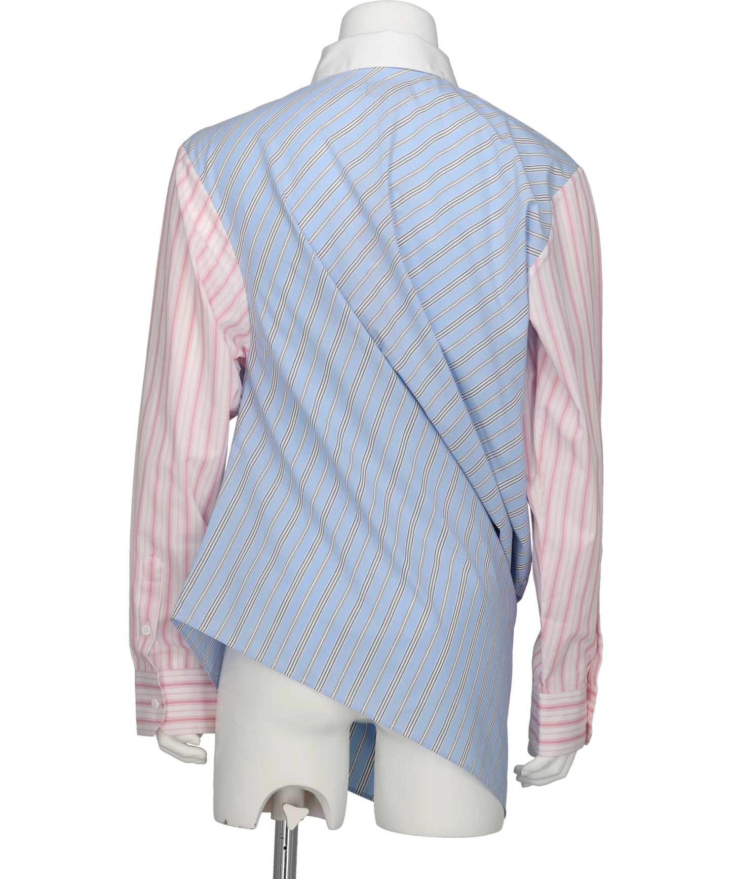 TOPSY TURVY SHIRT- BLUE+PINK STRIPE BLU
