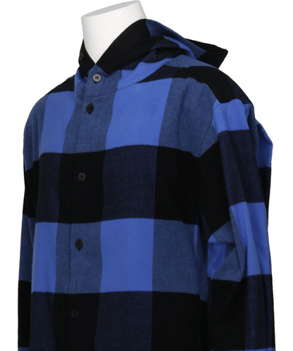 HOODED FLANNEL SHIRT