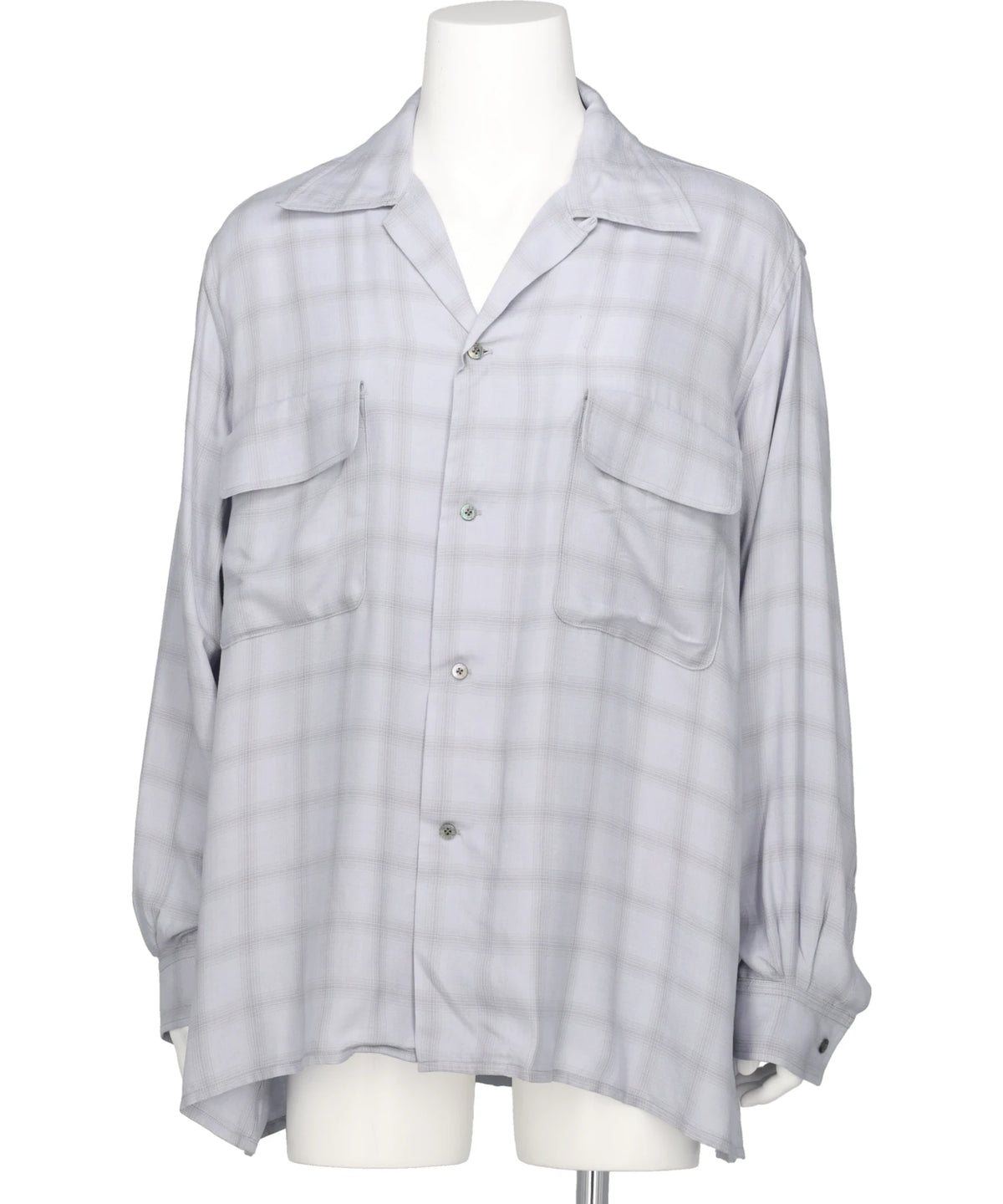 YOKE(ヨーク) 2026AW MODAL PLAID OPEN COLLAR SHIRT YK26FW01355SH