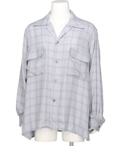 YOKE(ヨーク) 2026AW MODAL PLAID OPEN COLLAR SHIRT YK26FW01355SH