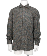 NEEDLEPUNCHED COTTON PLAID SHIRT