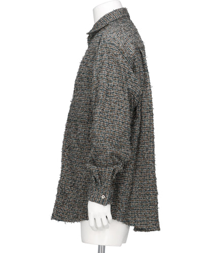 NEEDLEPUNCHED COTTON PLAID SHIRT