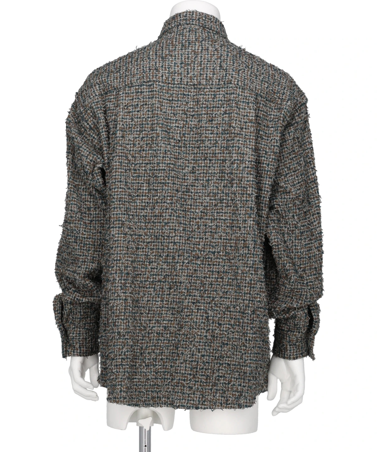 NEEDLEPUNCHED COTTON PLAID SHIRT