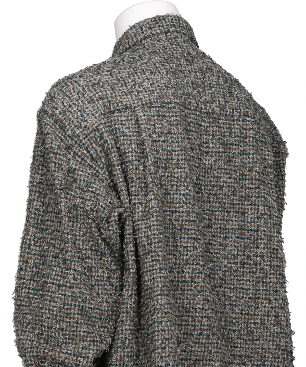NEEDLEPUNCHED COTTON PLAID SHIRT
