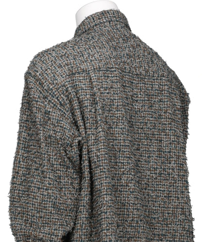 NEEDLEPUNCHED COTTON PLAID SHIRT