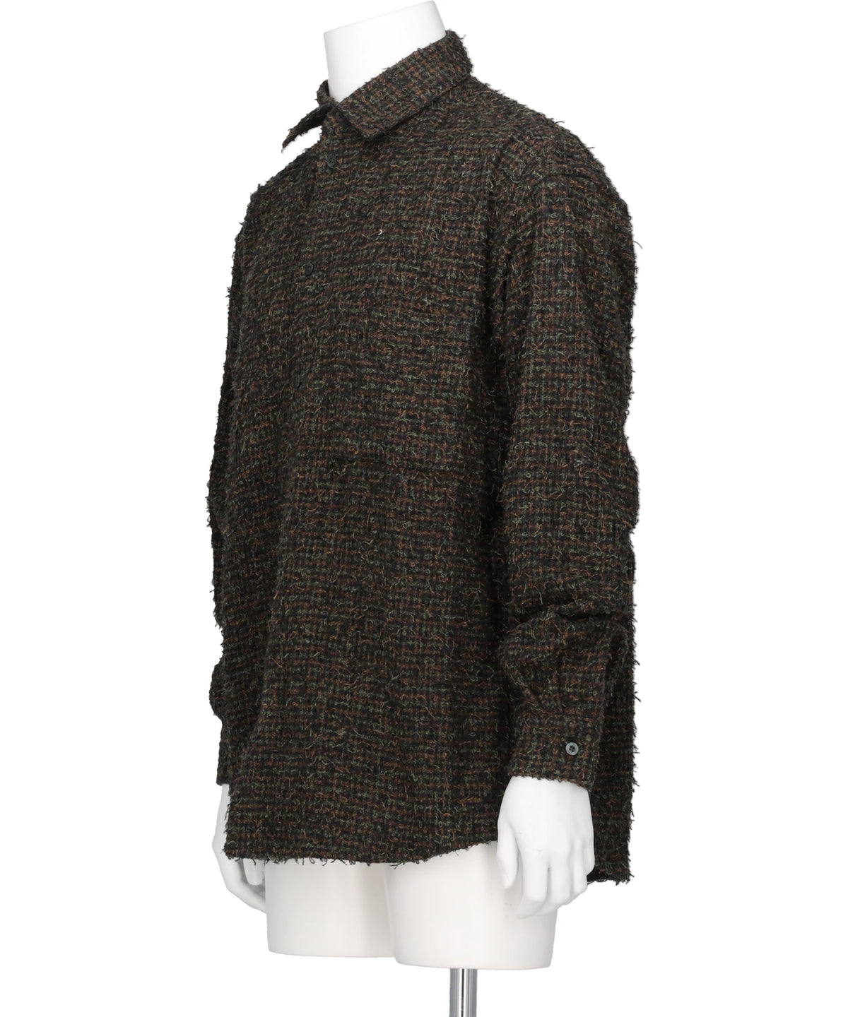 NEEDLEPUNCHED COTTON PLAID SHIRT