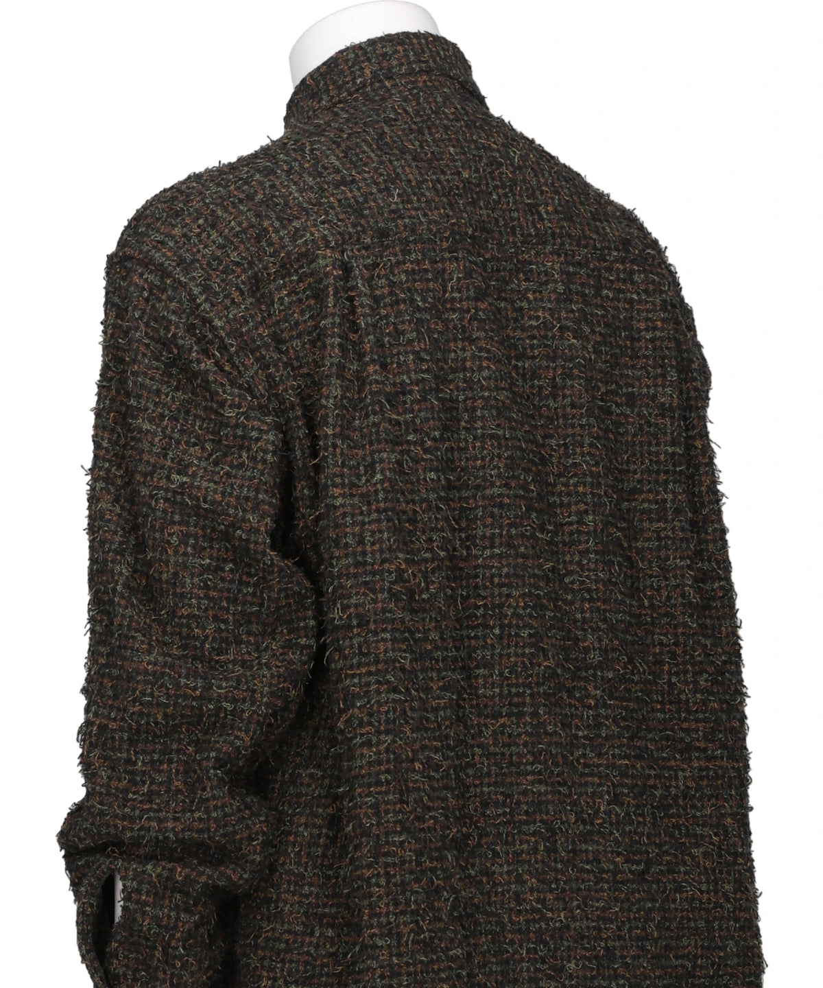 NEEDLEPUNCHED COTTON PLAID SHIRT
