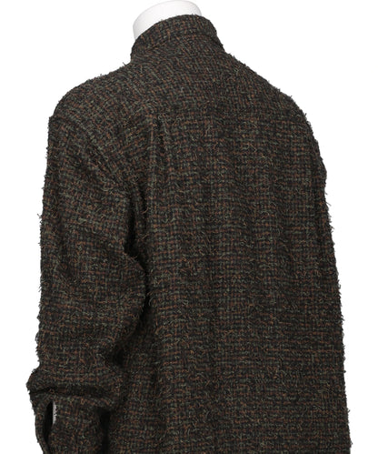 NEEDLEPUNCHED COTTON PLAID SHIRT