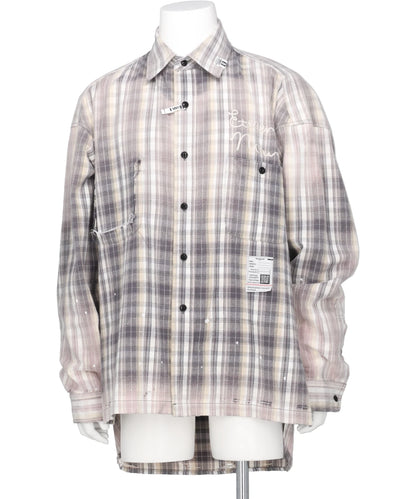 Maison MIHARA YASUHIRO(メゾンミハラヤスヒロ) 2026AW VINTAGE LIKE CHECK L/S SHIRTS J17SH181