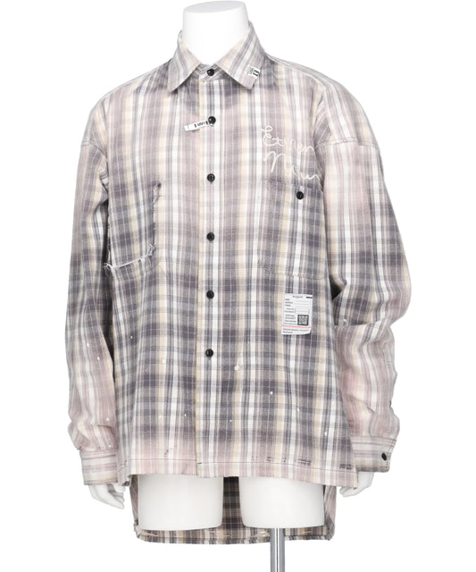 Maison MIHARA YASUHIRO(メゾンミハラヤスヒロ) 2026AW VINTAGE LIKE CHECK L/S SHIRTS J17SH181
