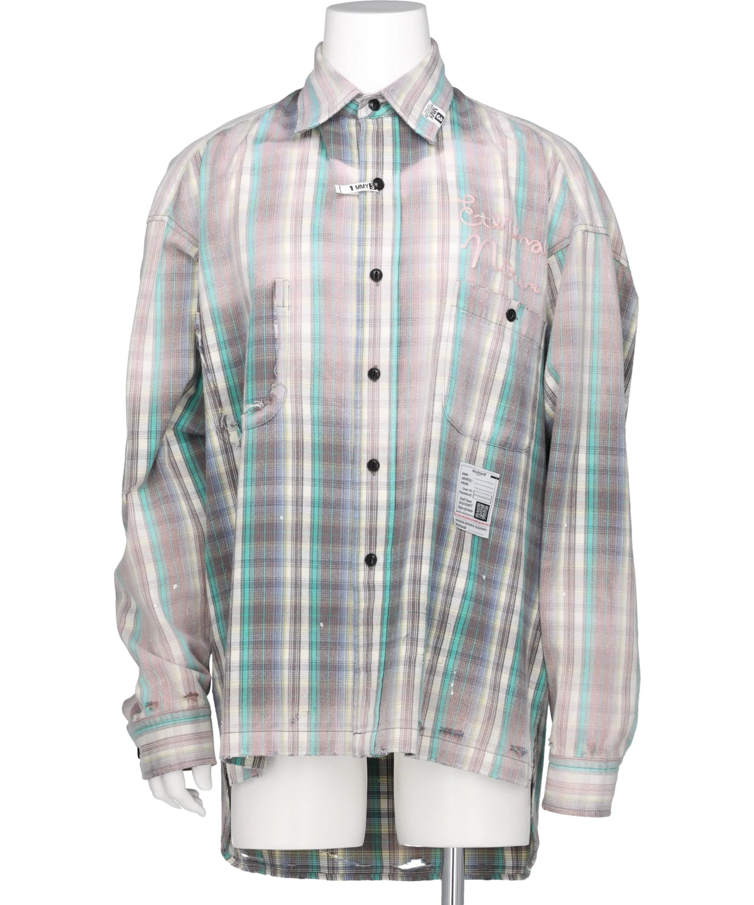 Maison MIHARA YASUHIRO(メゾンミハラヤスヒロ) 2026AW VINTAGE LIKE CHECK L/S SHIRTS J17SH181