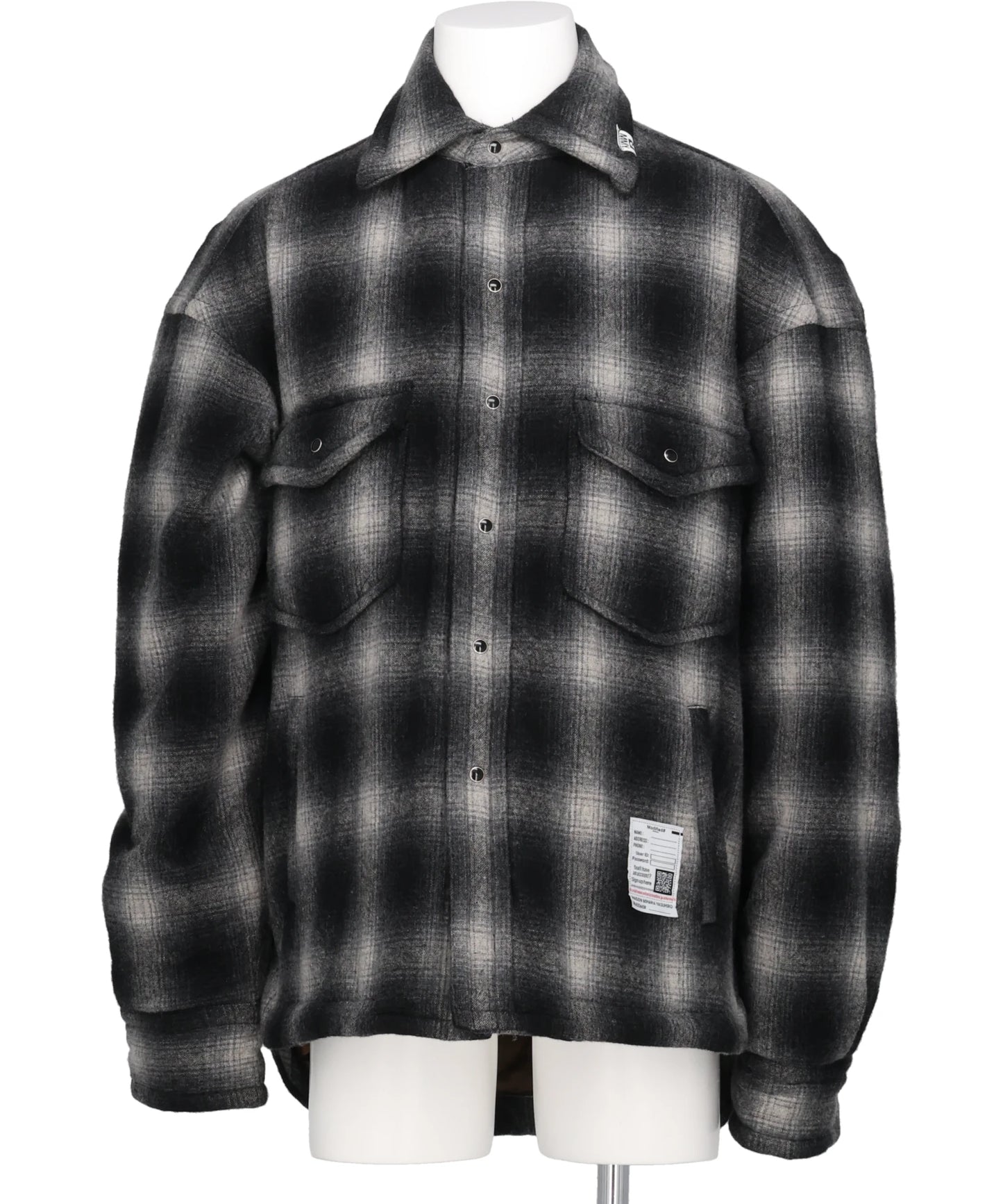  Maison MIHARA YASUHIRO(メゾンミハラヤスヒロ) 2026AW PUFFER CHECK SHIRTS J17SH185
