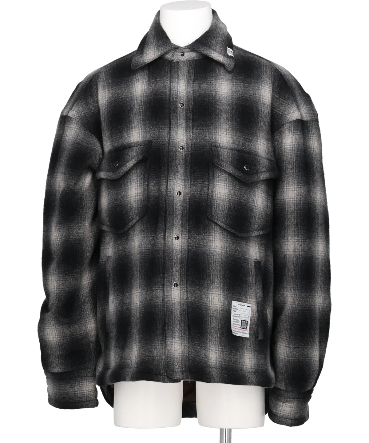  Maison MIHARA YASUHIRO(メゾンミハラヤスヒロ) 2026AW PUFFER CHECK SHIRTS J17SH185