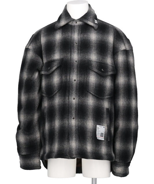  Maison MIHARA YASUHIRO(メゾンミハラヤスヒロ) 2026AW PUFFER CHECK SHIRTS J17SH185