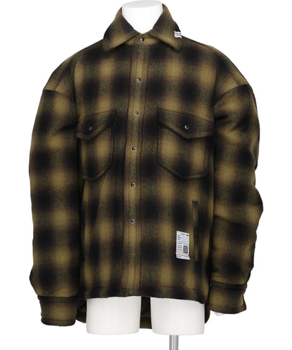 Maison MIHARA YASUHIRO(メゾンミハラヤスヒロ) 2026AW PUFFER CHECK SHIRTS J17SH185