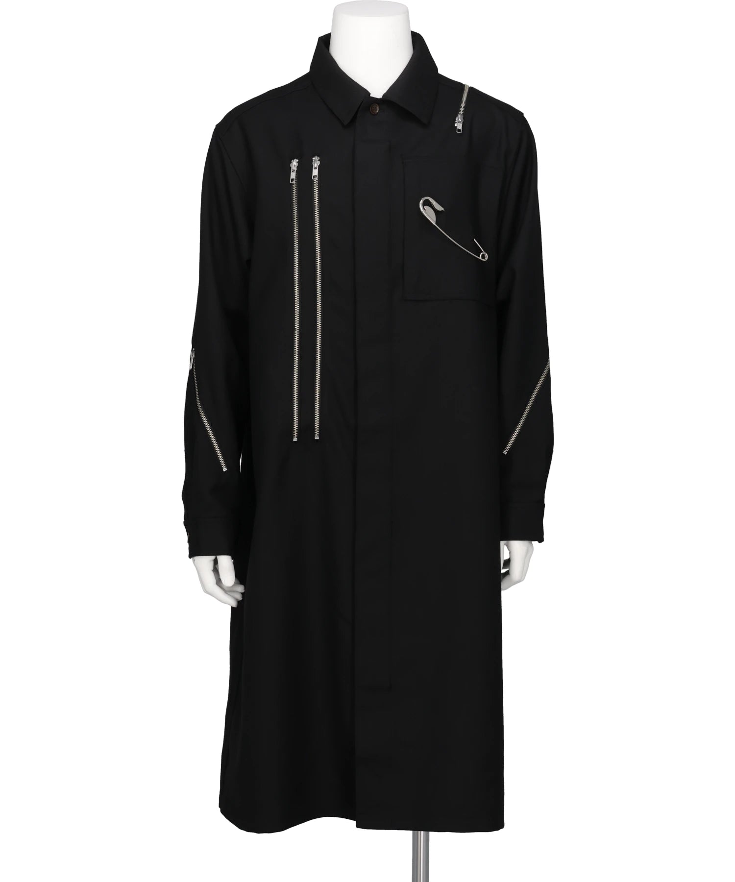 KIDILL(キディル)TAILORED ZIP PUNK SHIRT