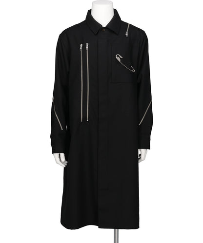 KIDILL(キディル)TAILORED ZIP PUNK SHIRT