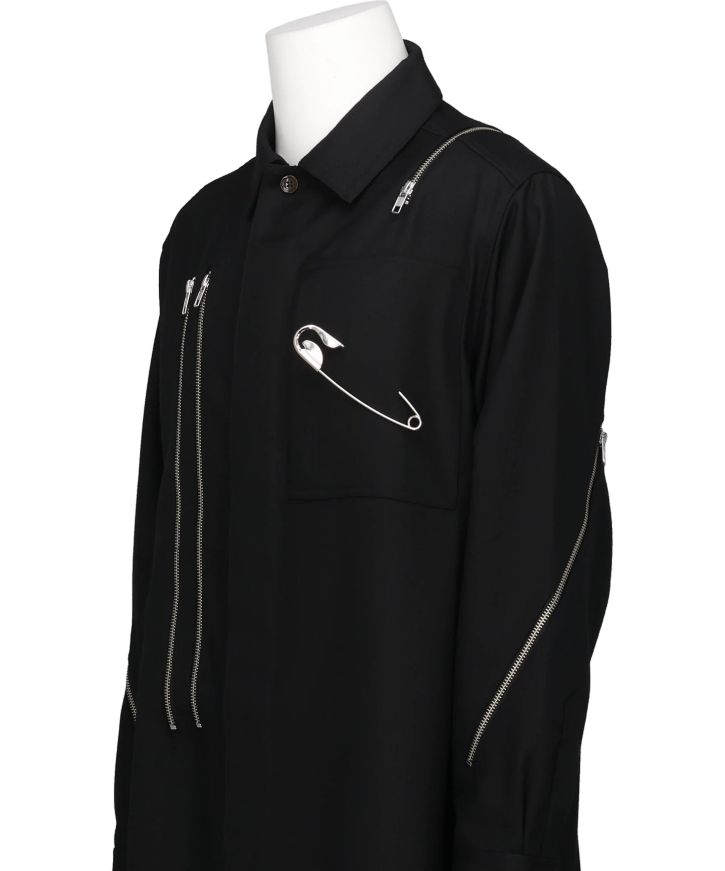 TAILORED ZIP PUNK SHIRT