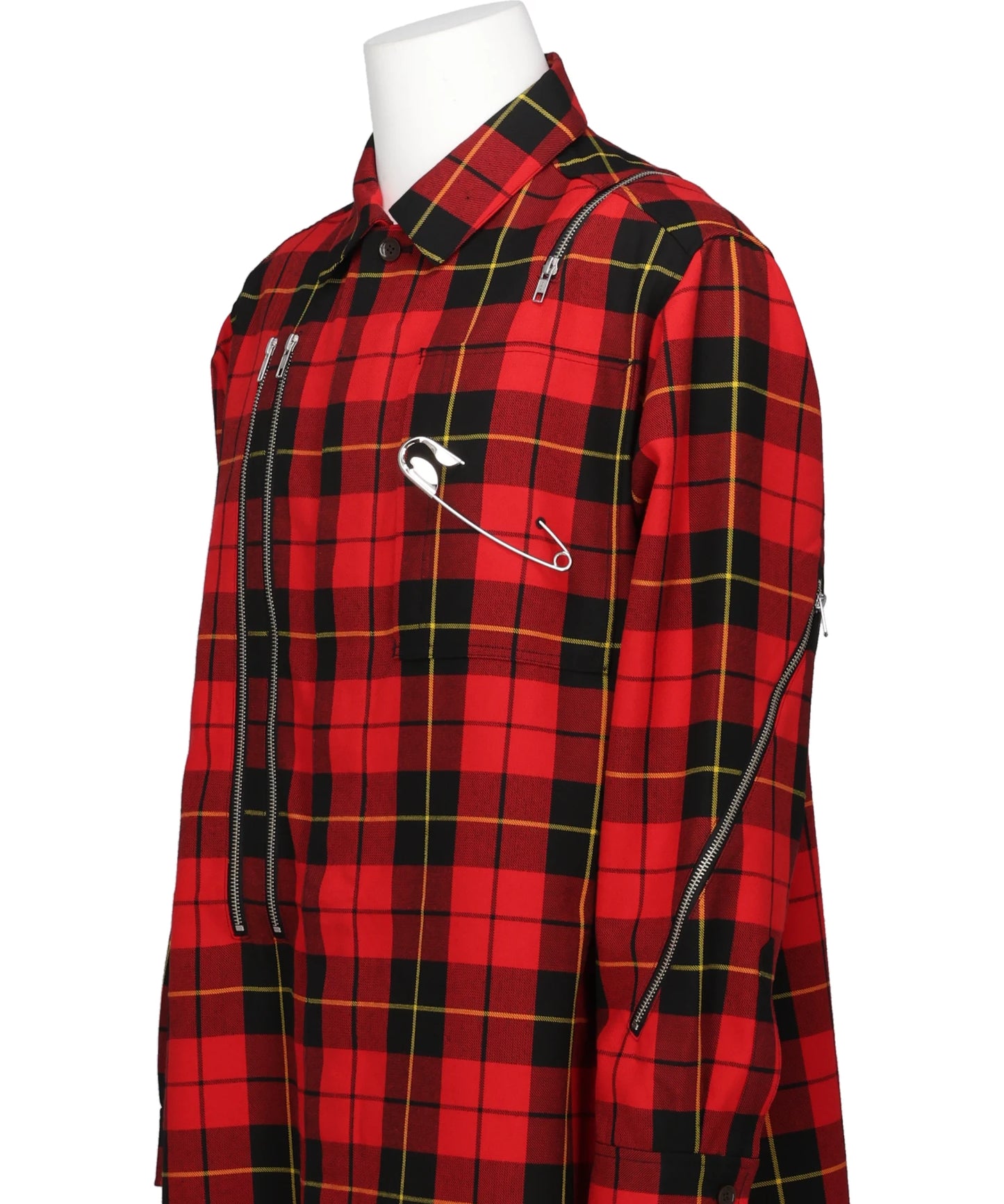 TAILORED ZIP PUNK SHIRT
