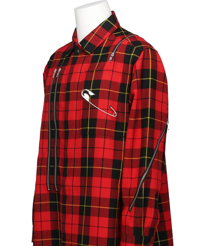 TAILORED ZIP PUNK SHIRT
