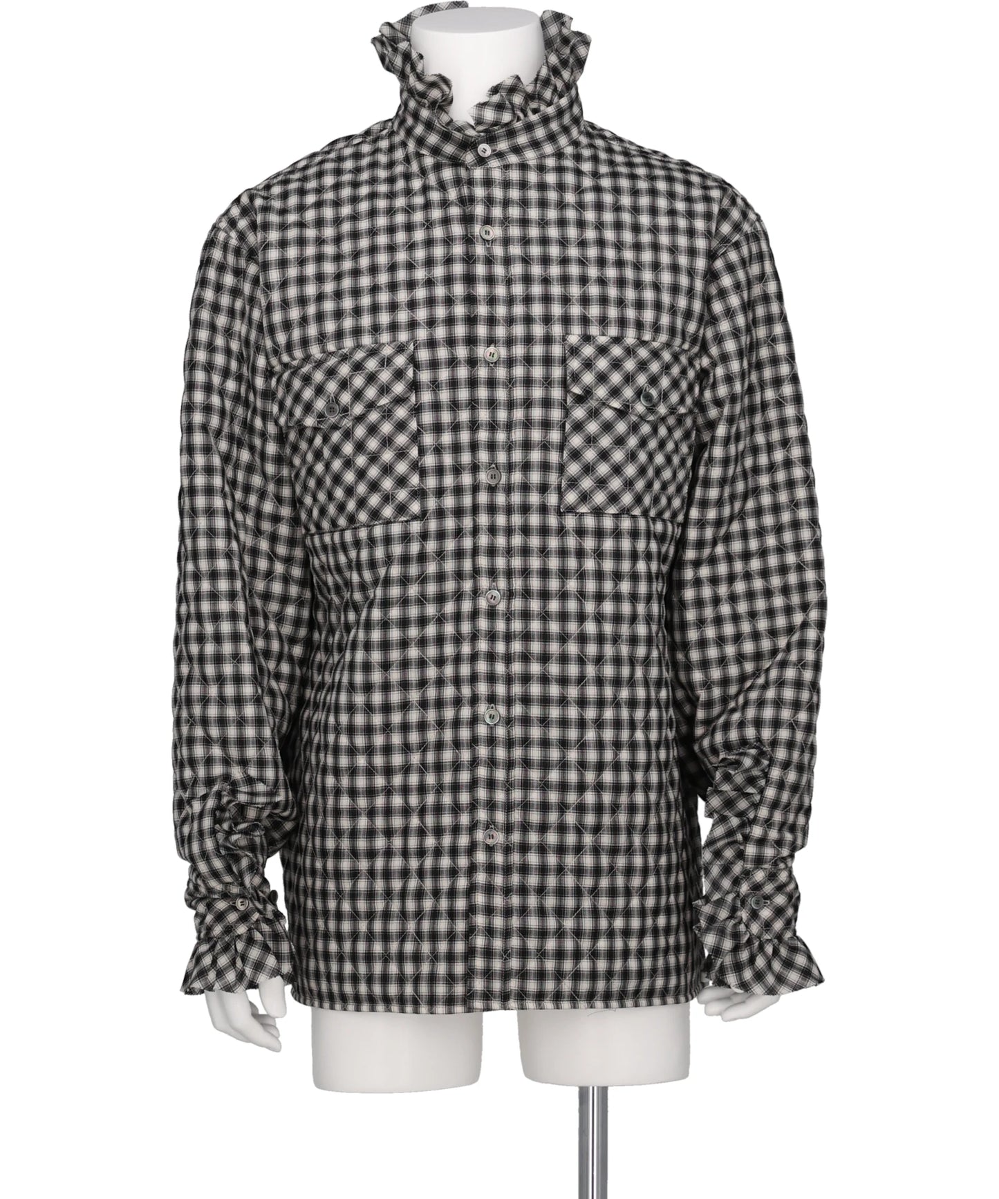 MASU(エムエーエスユー)PRINCE PUFFER PLAID SHIRT