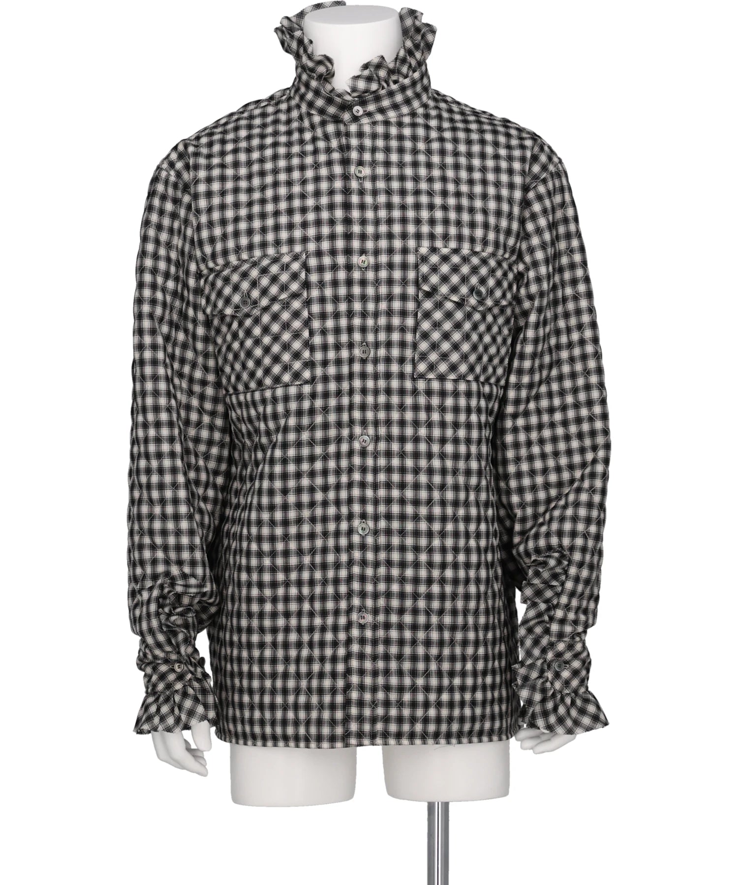 MASU(エムエーエスユー)PRINCE PUFFER PLAID SHIRT