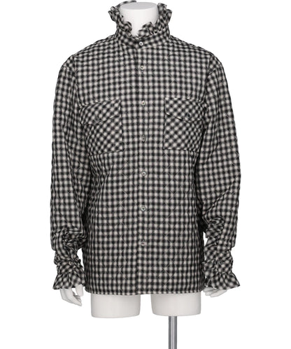 MASU(エムエーエスユー)PRINCE PUFFER PLAID SHIRT