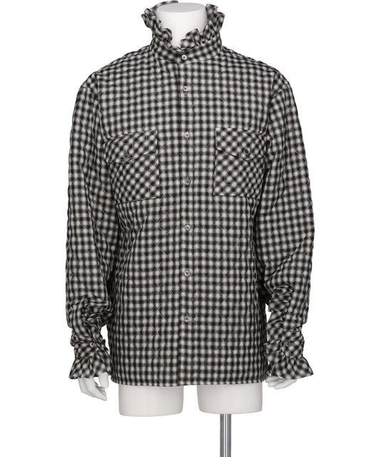 MASU(エムエーエスユー)PRINCE PUFFER PLAID SHIRT