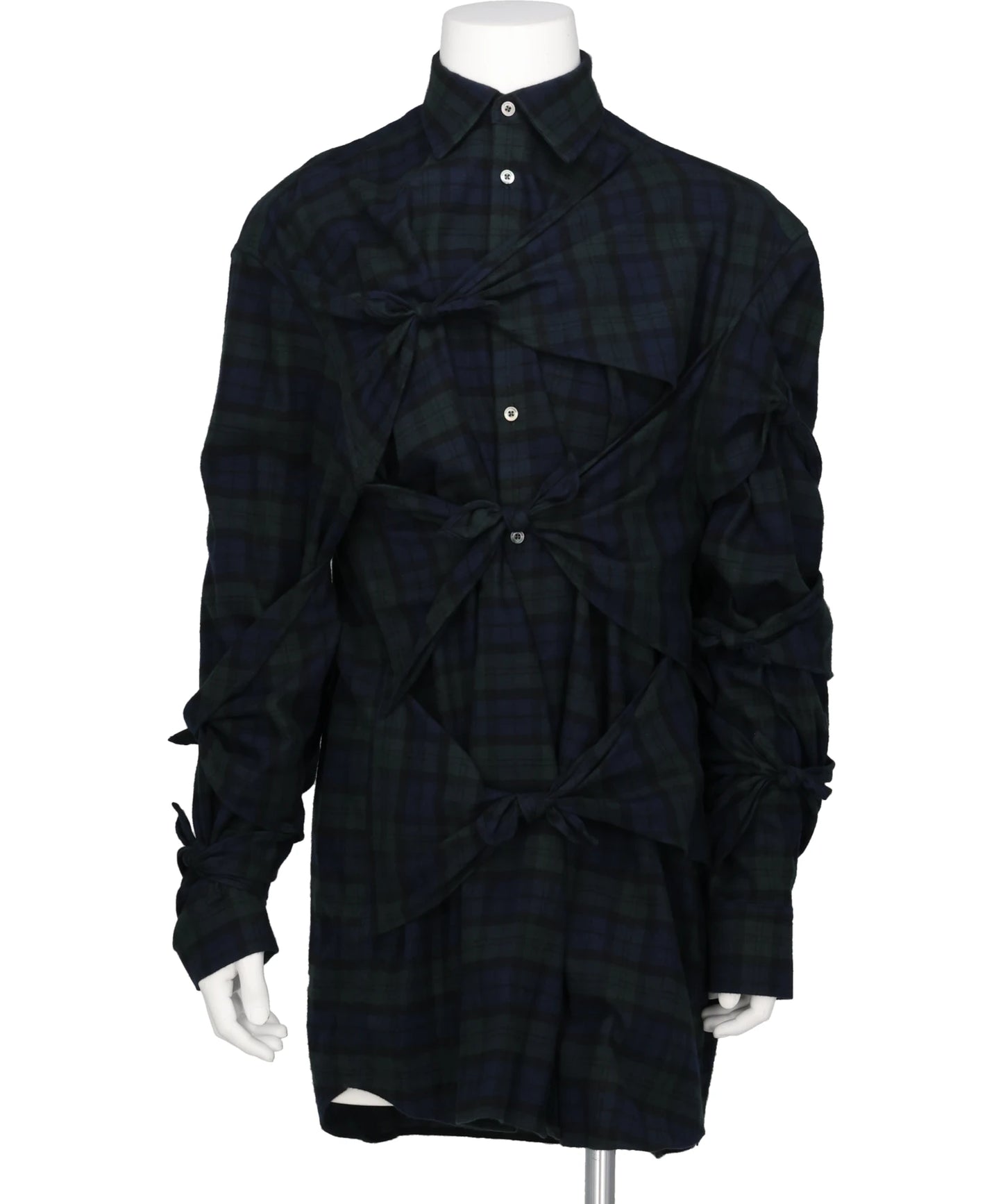 CHECK RIBBON SHIRT