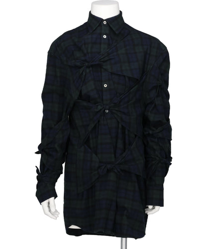 CHECK RIBBON SHIRT