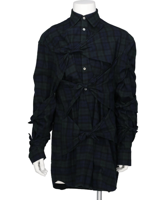 CHECK RIBBON SHIRT