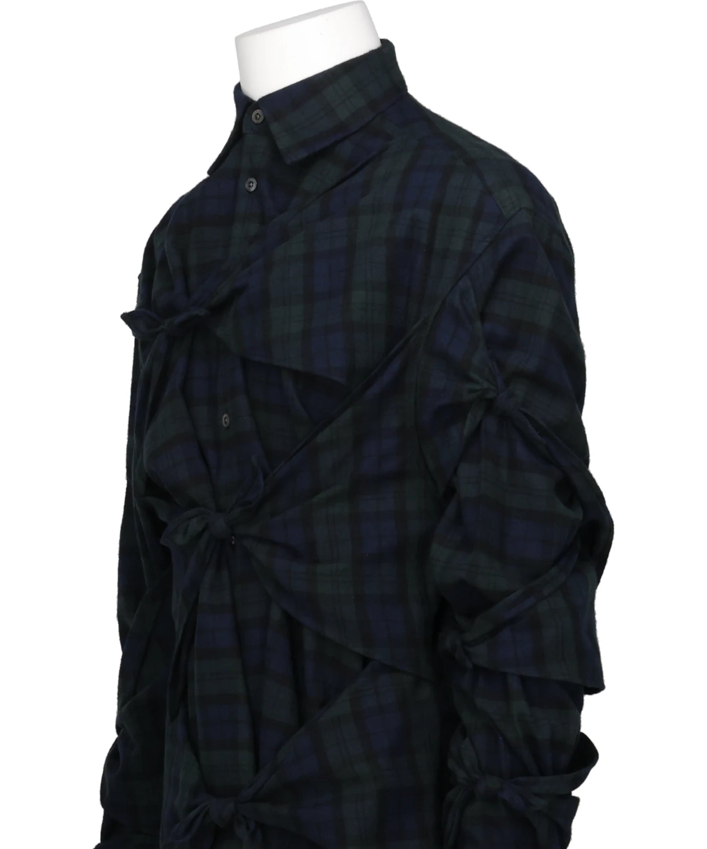 CHECK RIBBON SHIRT