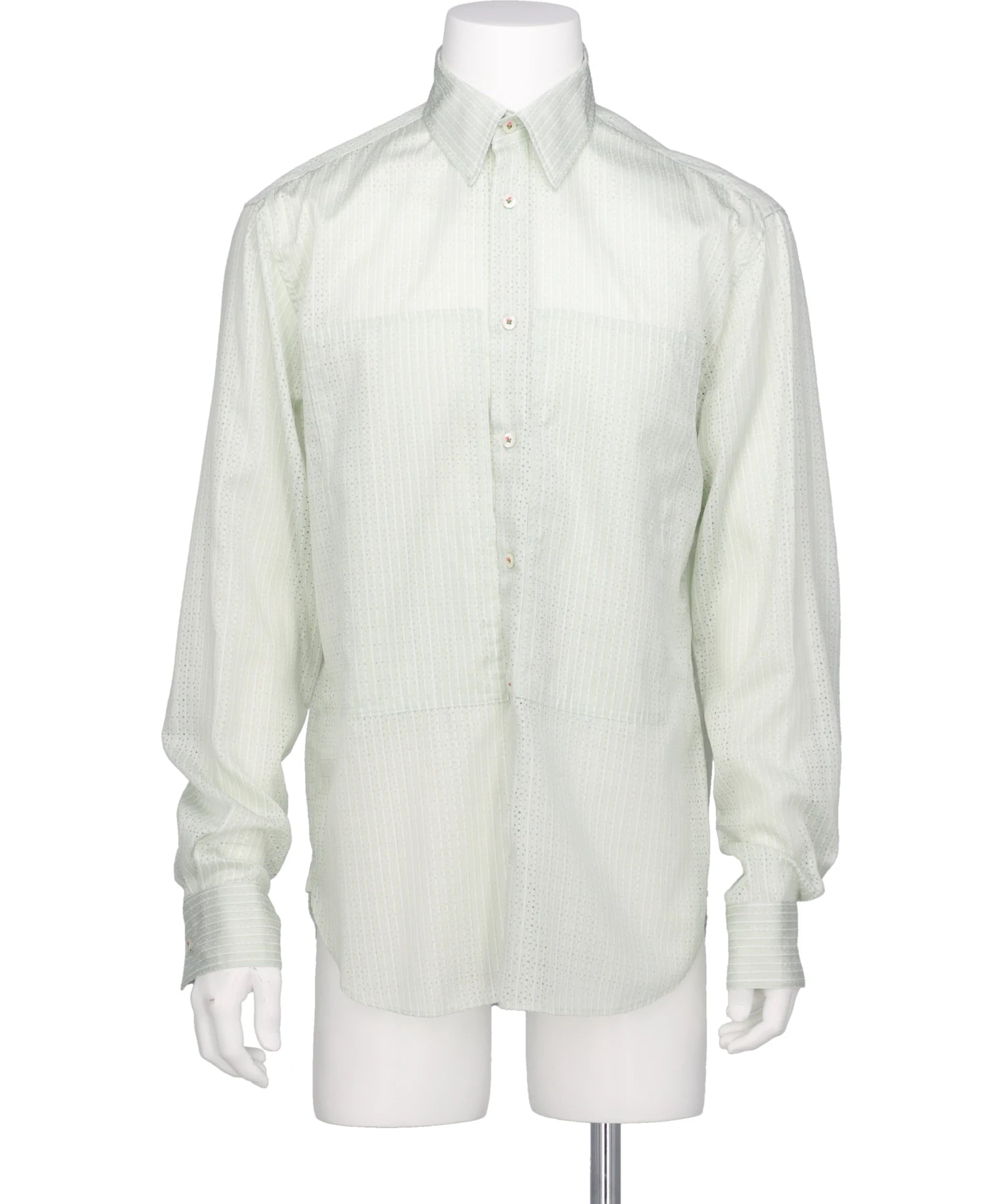 DAIRIKU（ダイリク）“PUNCHING STRIPE” W-PKT DRESSL-S SHIRT